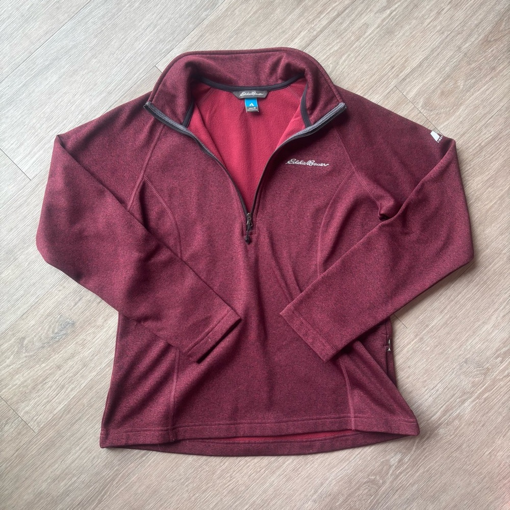 Eddie Bauer | Women's Half-Zip Pullover in Deep Red | Size M